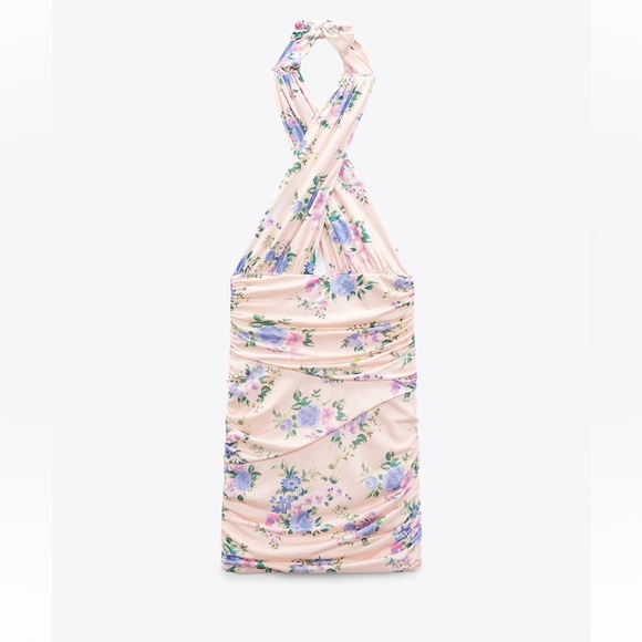 Zara Floral Mini Dress - Picture 4 of 5